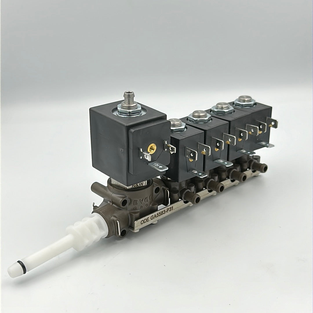 5 SOL.VALVE ASS. 2+2+2+2+3-WAY 24V+WAND- STAINLESS STEEL INSERT (259927)