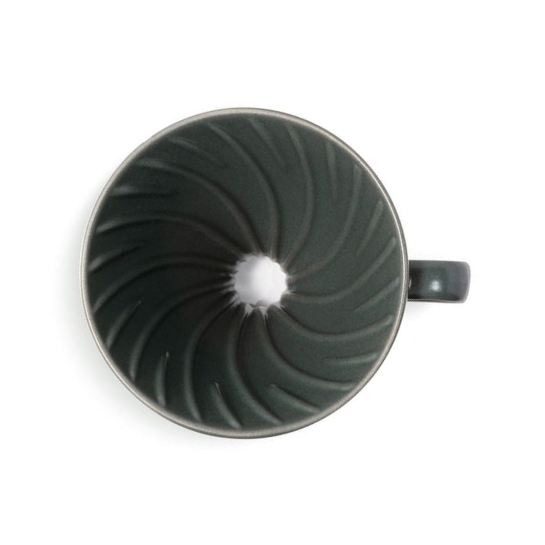Hario V60-02: Ceramic Pour-Over Coffee Dripper, 60° Cone, 1-4 Cups