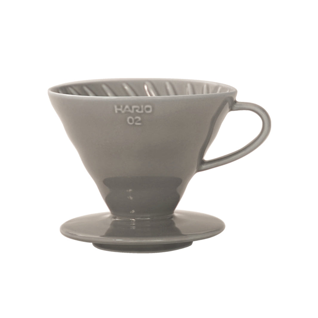 Hario V60-02: Ceramic Pour-Over Coffee Dripper, 60° Cone, 1-4 Cups