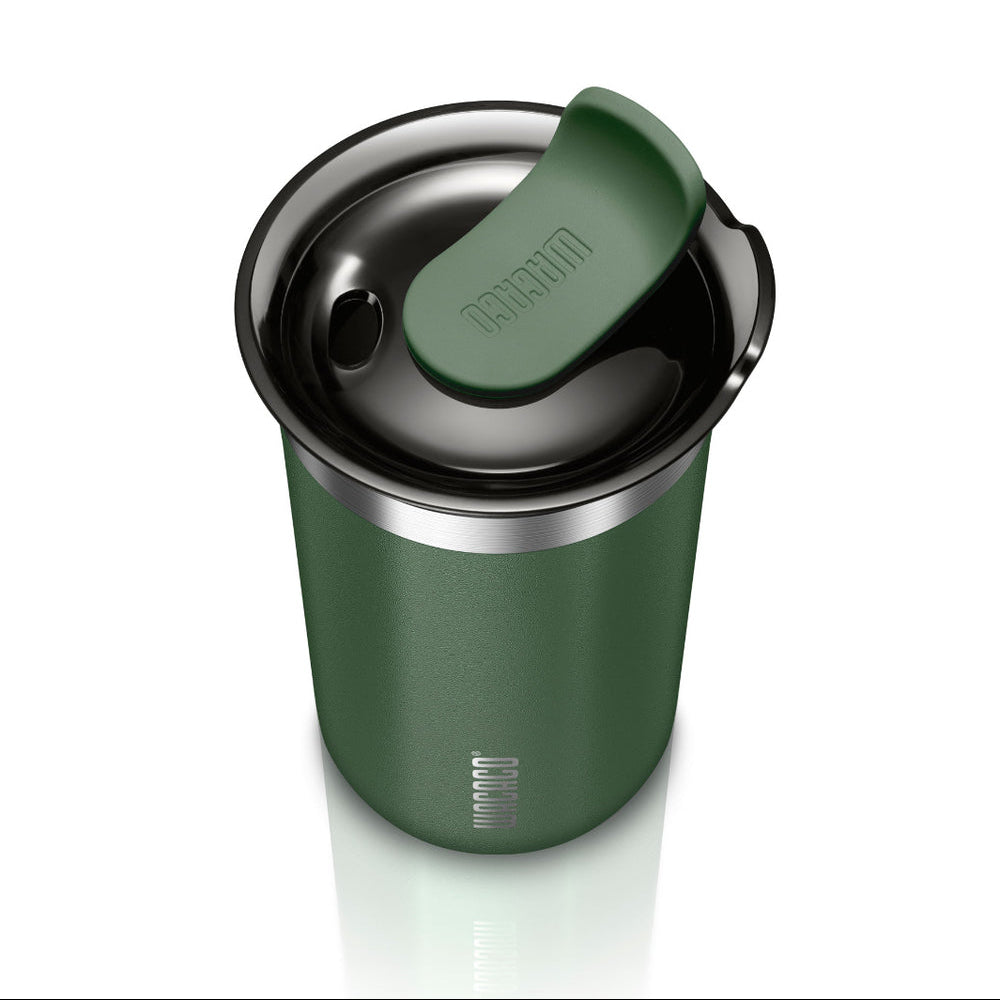WACACO Octaroma Lungo 300 ml : tasse isotherme de voyage en acier inoxydable, couvercle anti-fuite