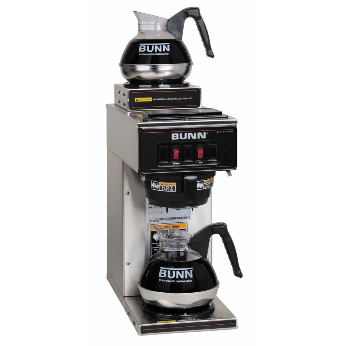 Bunn - VP17-2 (1 réchauffeur supérieur/1 réchauffeur inférieur) 120V 15 AMP P/O Pourover
