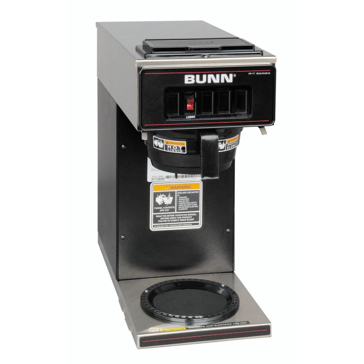 Bunn - VP17-1 (1 réchauffeur inférieur) 120V 15 AMP P/O Pourover