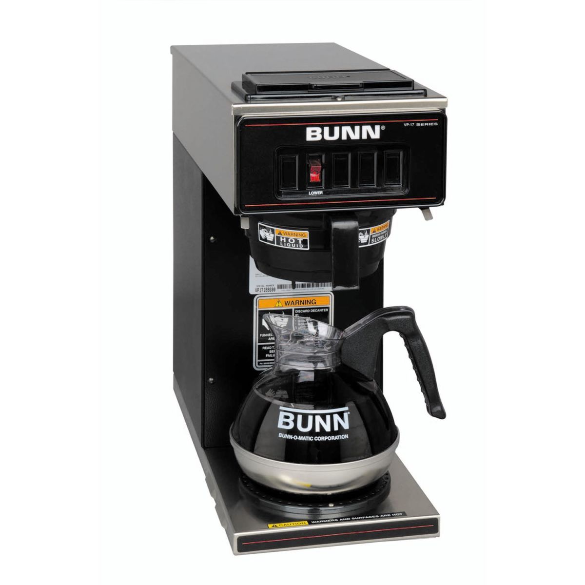 Bunn - VP17-1 (1 réchauffeur inférieur) 120V 15 AMP P/O Pourover