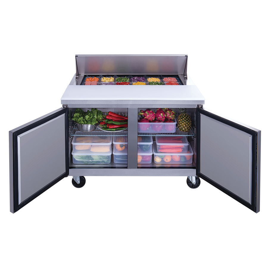 New Air - Table à Salade NPT-048-SA / 11.47 P3 (2 portes inox)