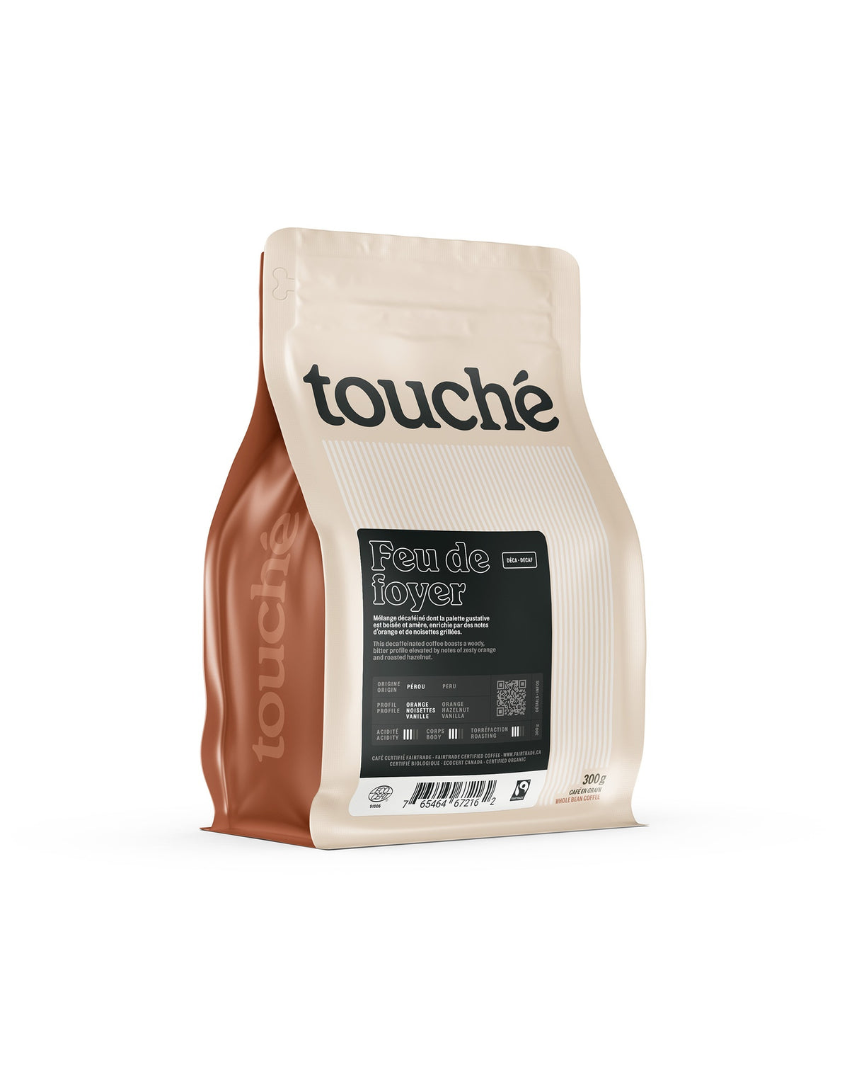 Café Touché - Feu de foyer décaf (2006 Bio)