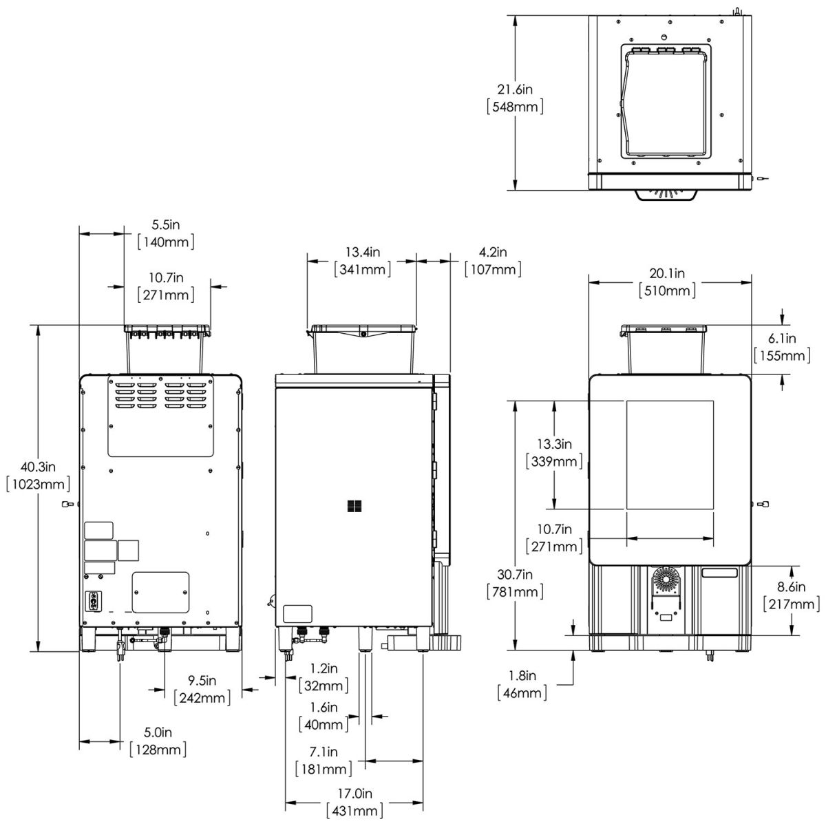 Bunn Sure Immersion 312, 120v Bean-to-Cup Coffee
