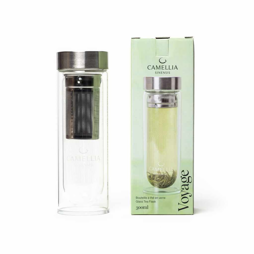 Camellia Sinensis - Bouteille à thé en verre Voyage (300 ml)