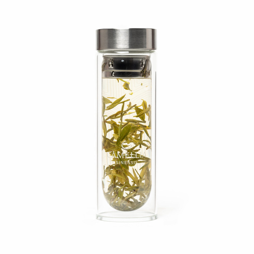 Camellia Sinensis - Bouteille à thé en verre Voyage (300 ml)