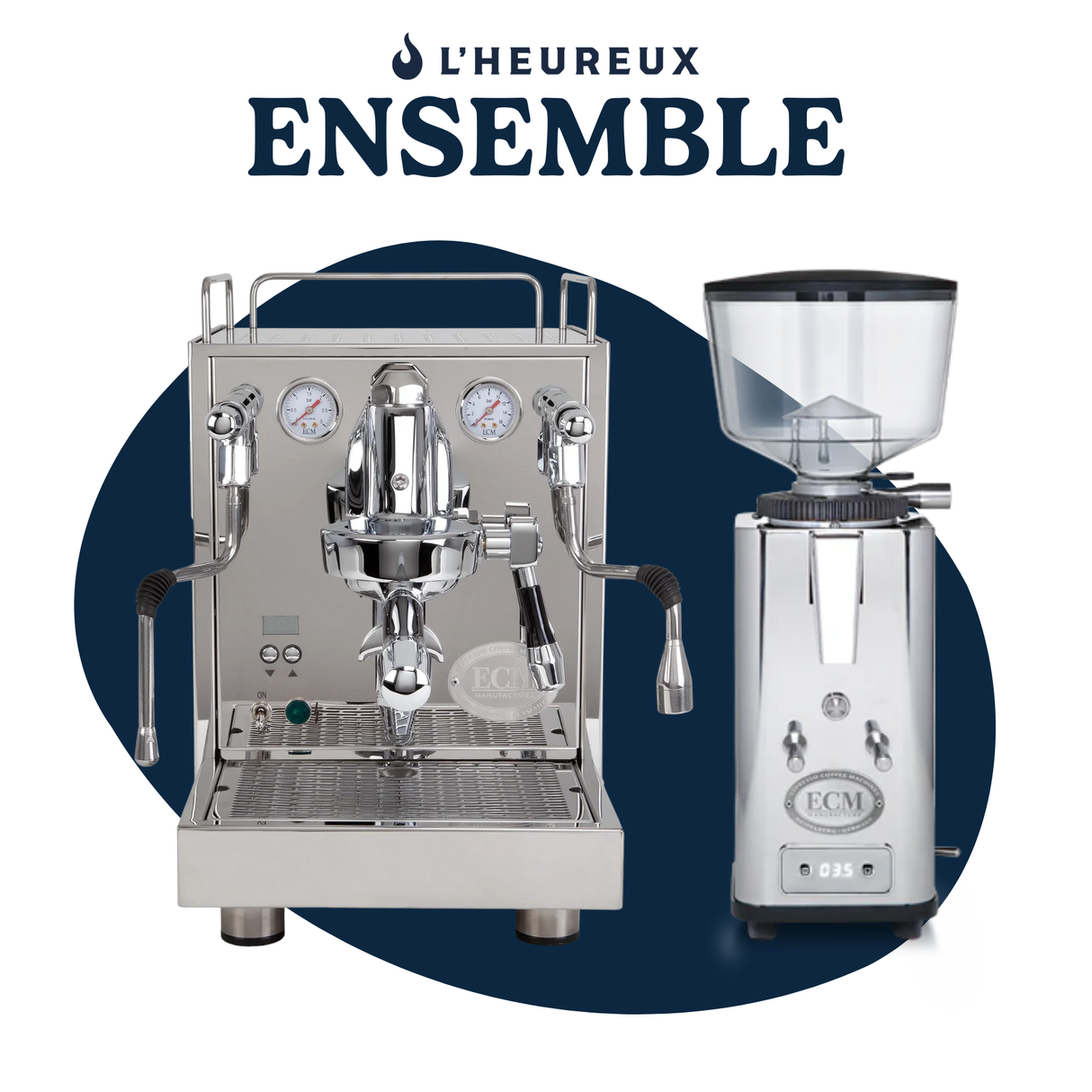Ensemble ECM Mechanika Max Inox & S‑Automatik 64 Inox