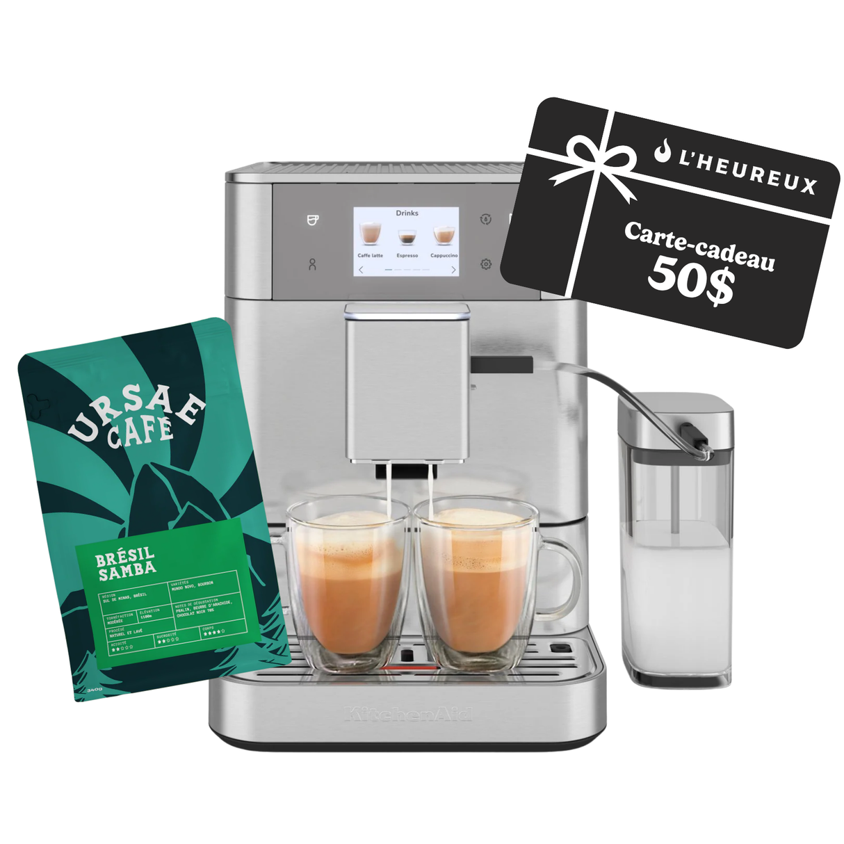 KitchenAid - Machine à espresso automatique KF7 + carte-cadeau gratuite de 50$