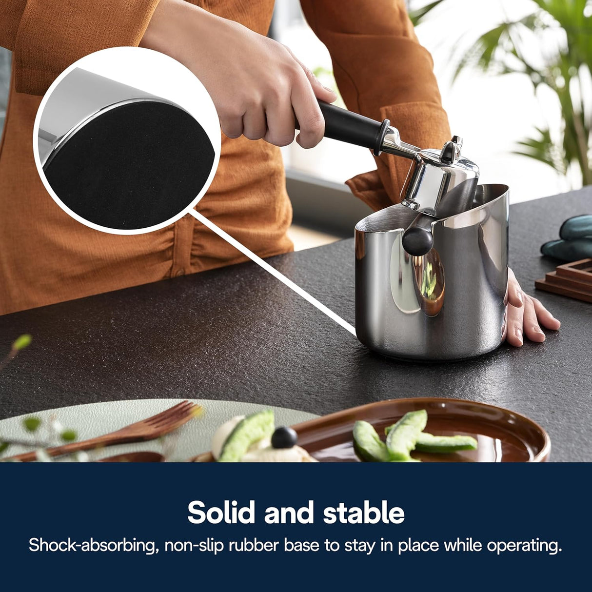 DeLonghi - Large Stainless Steel Grounds Container