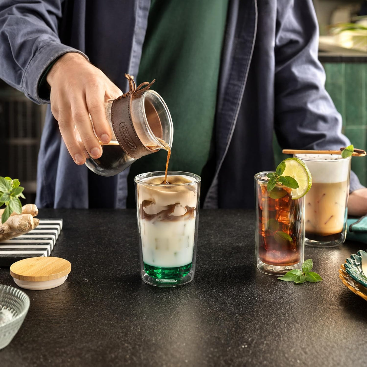 DeLonghi - Double-walled glass carafe (380 ml)