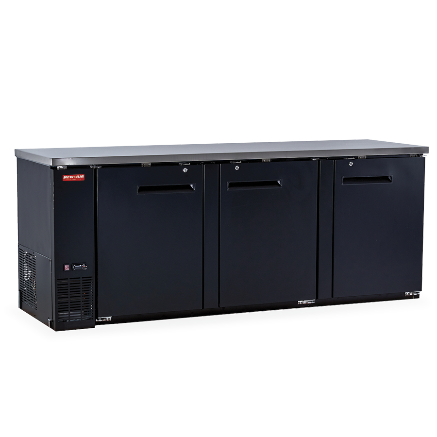 New Air - Back Bar NBB-90-SB 32 p3 (3 solid doors 90''Lx27''Dx36''H)