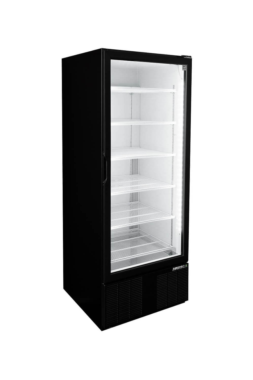 Habco - ESM28HCTD Black Single High Glass Door Refrigerator