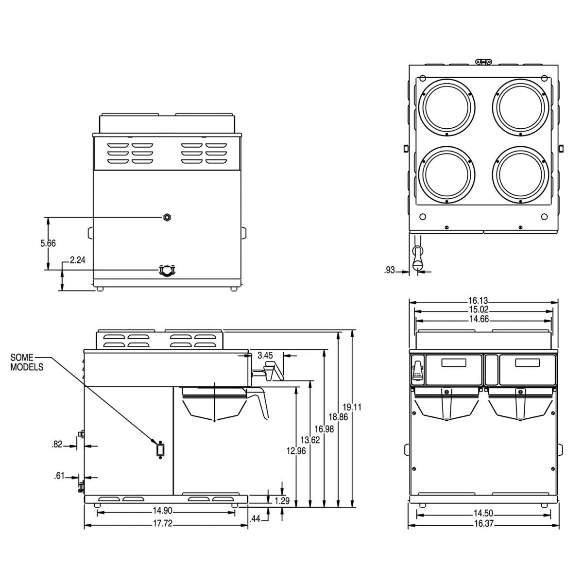 Bunn - AXIOM® 4/2 Twin (4 top heaters/2 bottom heaters)