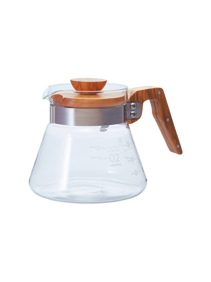 HARIO - V60-02 Carafe à café 600ml - bois d'olivier