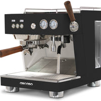 Ascaso Baby T Plus black: Compact Professional Espresso Machine with App Control, Textured Black (OPEN BOX)