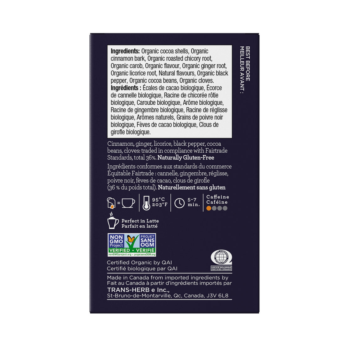 Four O'Clock - Thé chai épices chocolatées biologique & équitable (16 sachets)