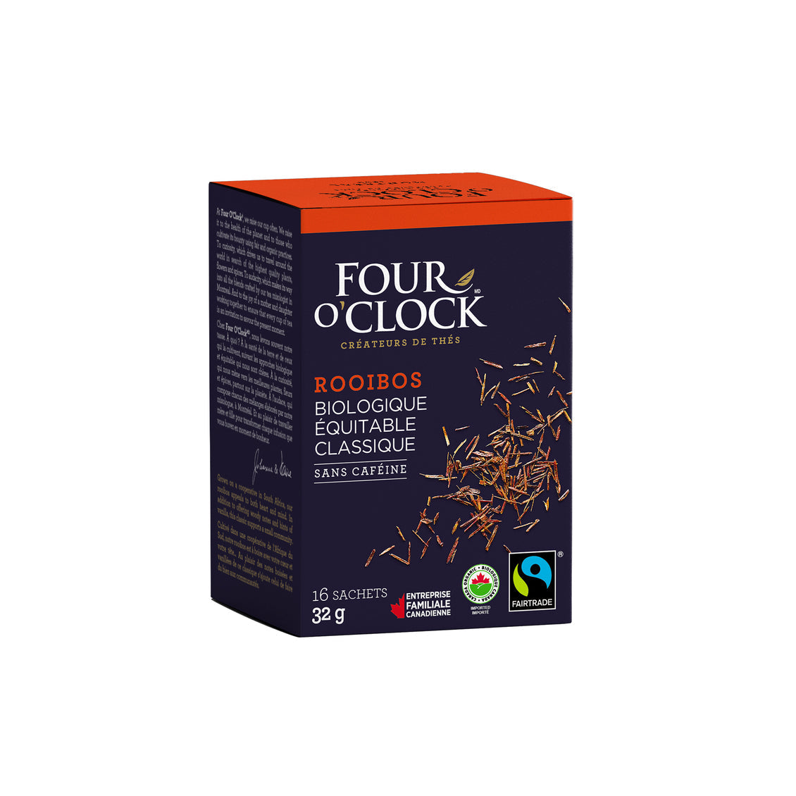 Four O'Clock - Tisane rooibos biologique & équitable (16 sachets)