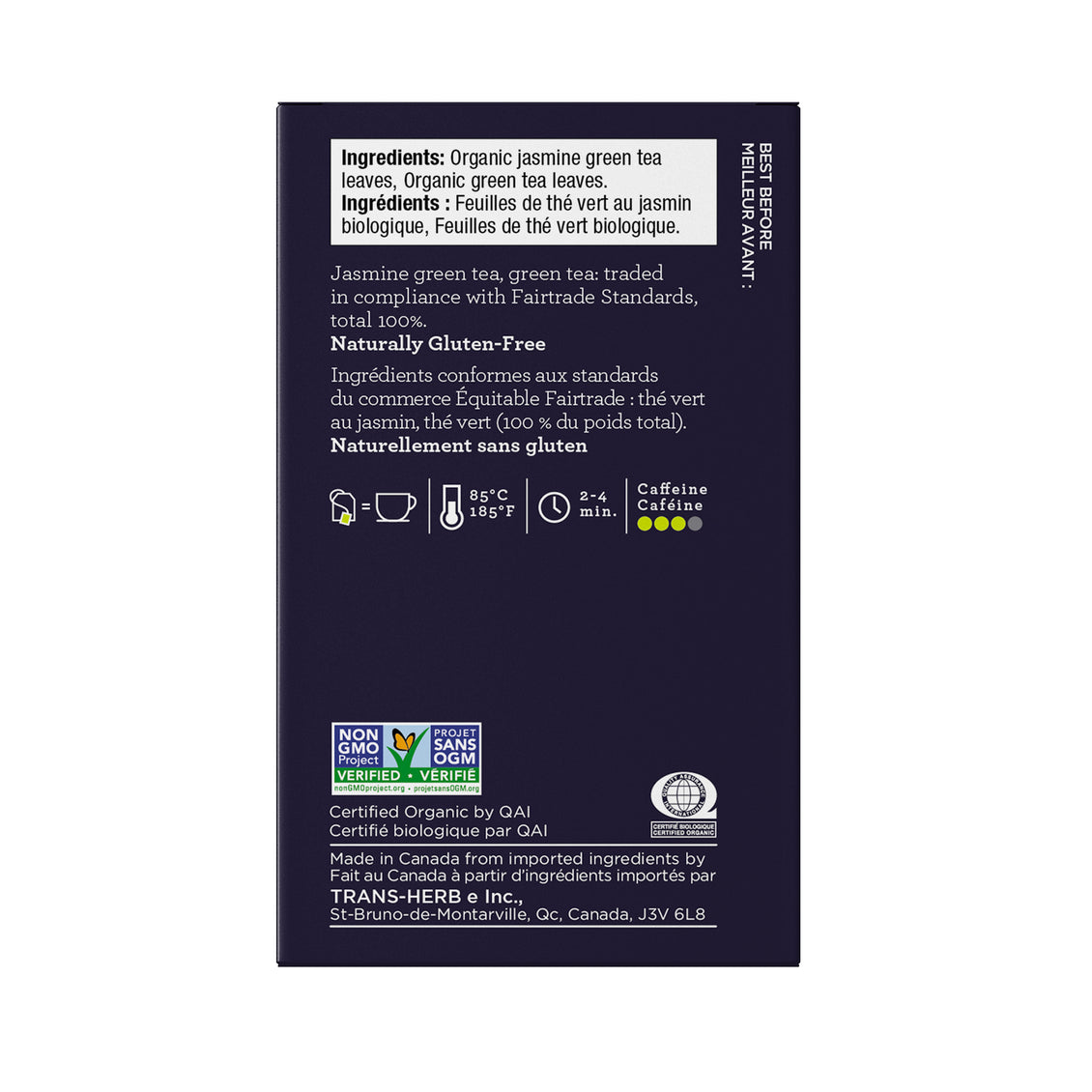 Four O'Clock - Thé vert jasmin biologique & équitable (16 sachets)