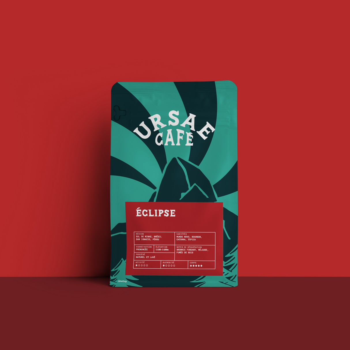 Ursae Éclipse — Whole Bean Coffee, Dark Roast, Peru & Brazil, Full Body