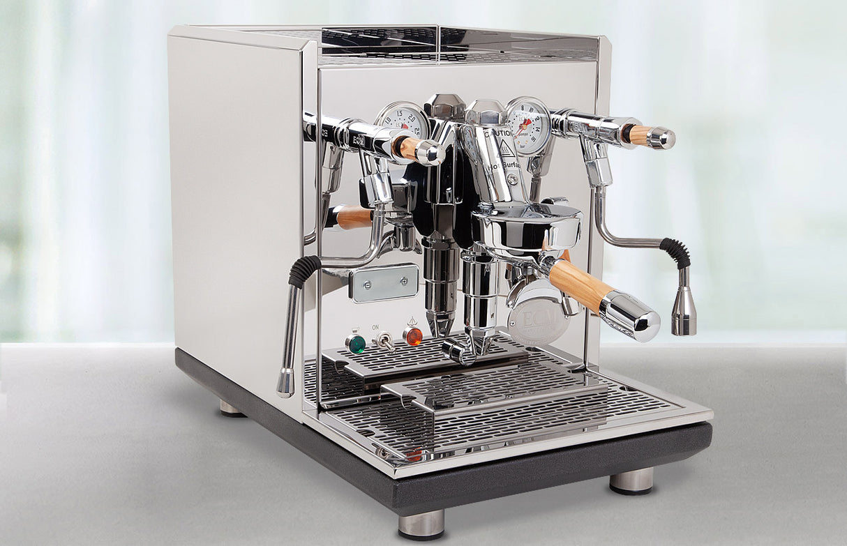 ECM - Olive wood handle and lever set