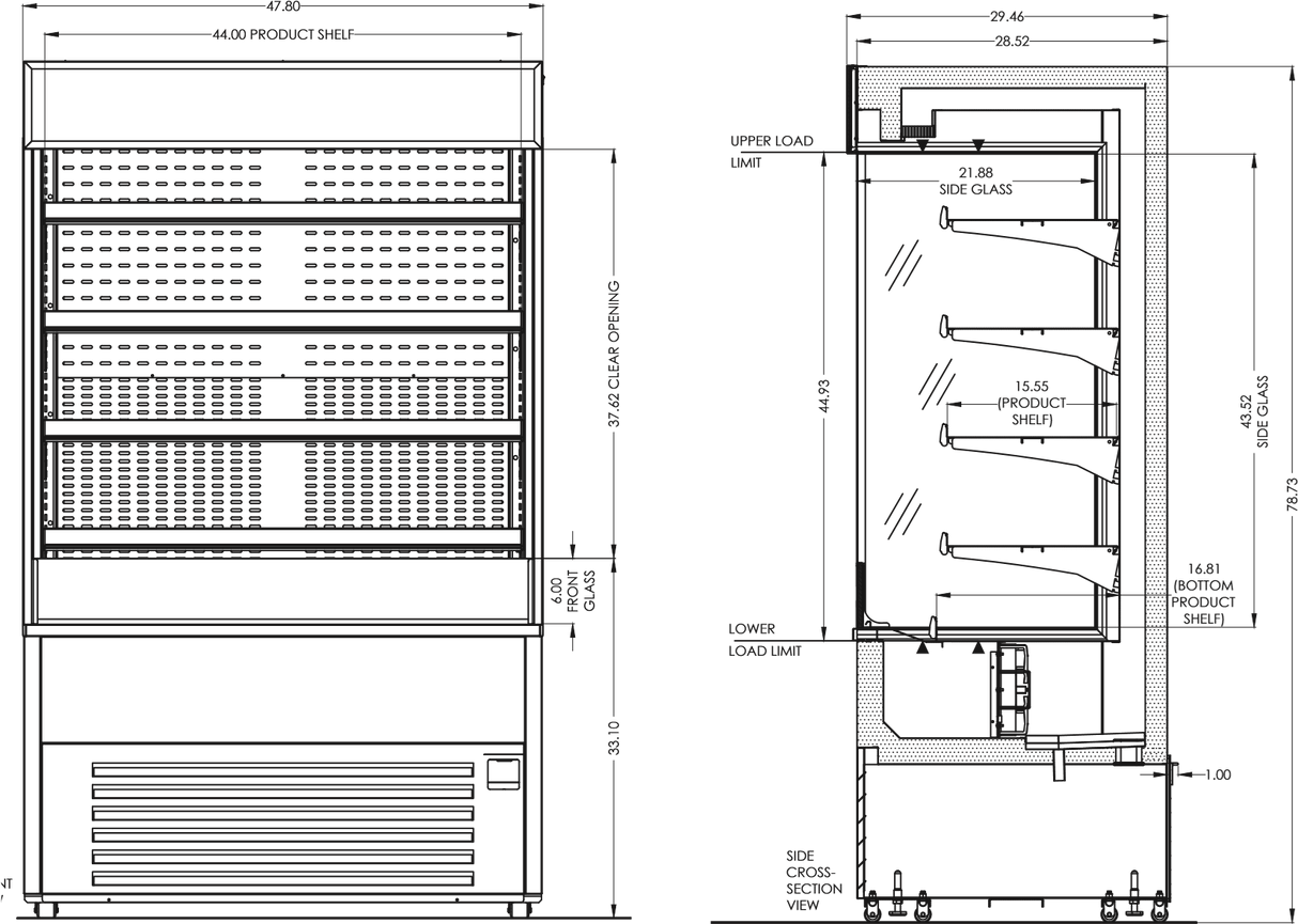 Minus Forty réfrigérateur ouvert 48-UOGR