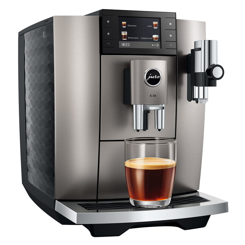 JURA E8 (5th Generation): Automatic Espresso Machine, P.A.G.2 Grinder, 27 Specialties