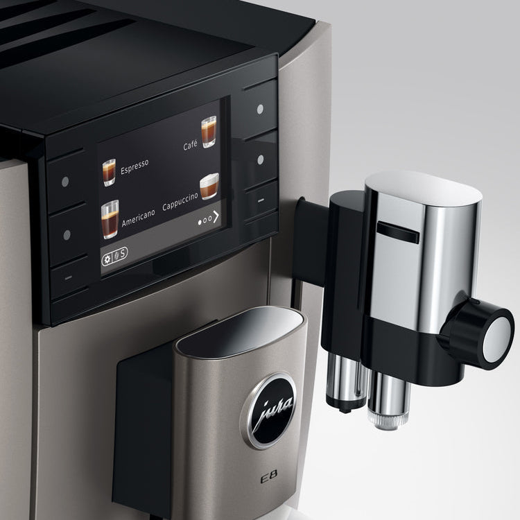 JURA E8 (5th Generation): Automatic Espresso Machine, P.A.G.2 Grinder, 27 Specialties