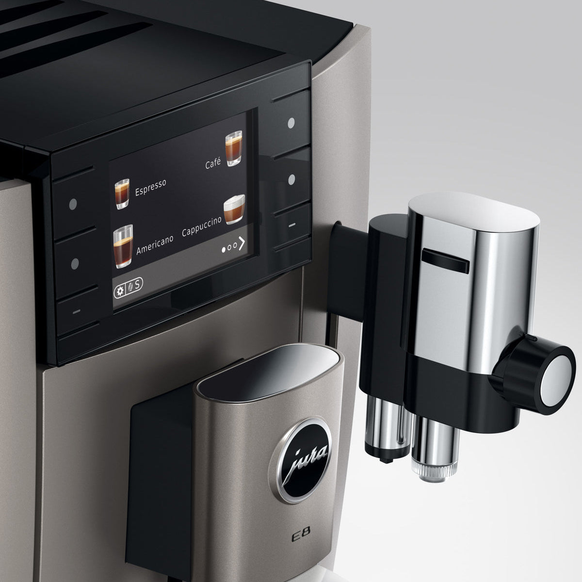 JURA E8 (5th Generation): Automatic Espresso Machine, P.A.G.2 Grinder, 27 Specialties