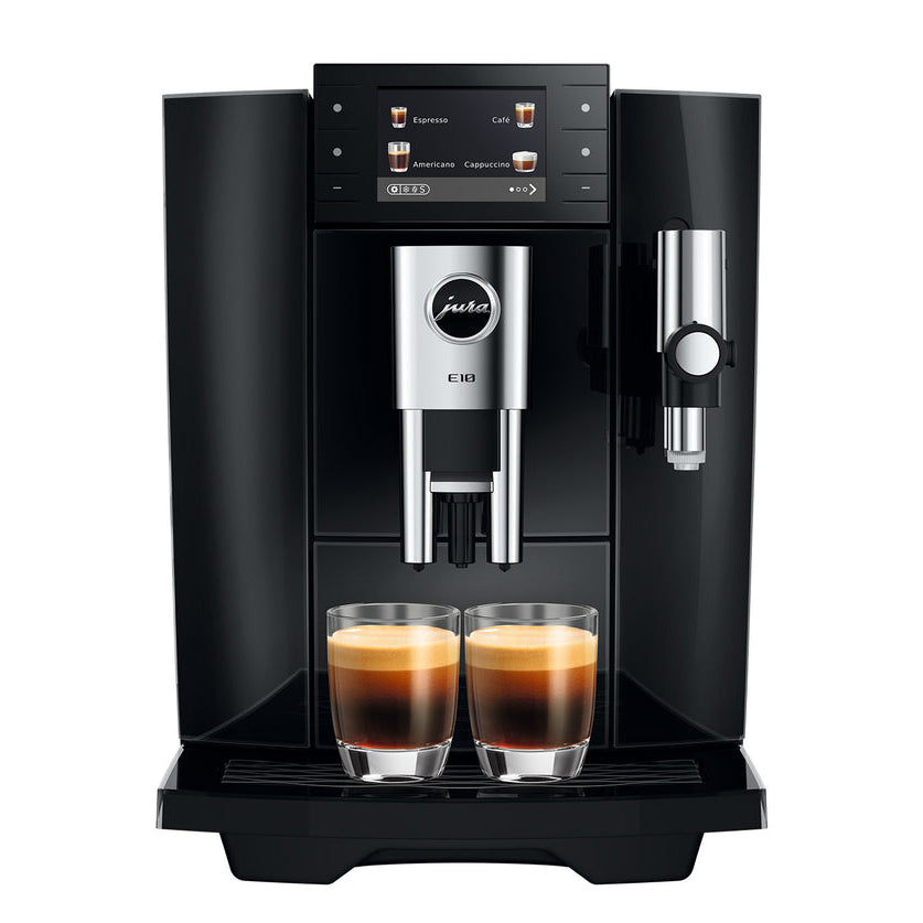 JURA E10: Automatic Coffee Machine, Cold Brew, Light Brew, Sweet Foam, 36 Specialties