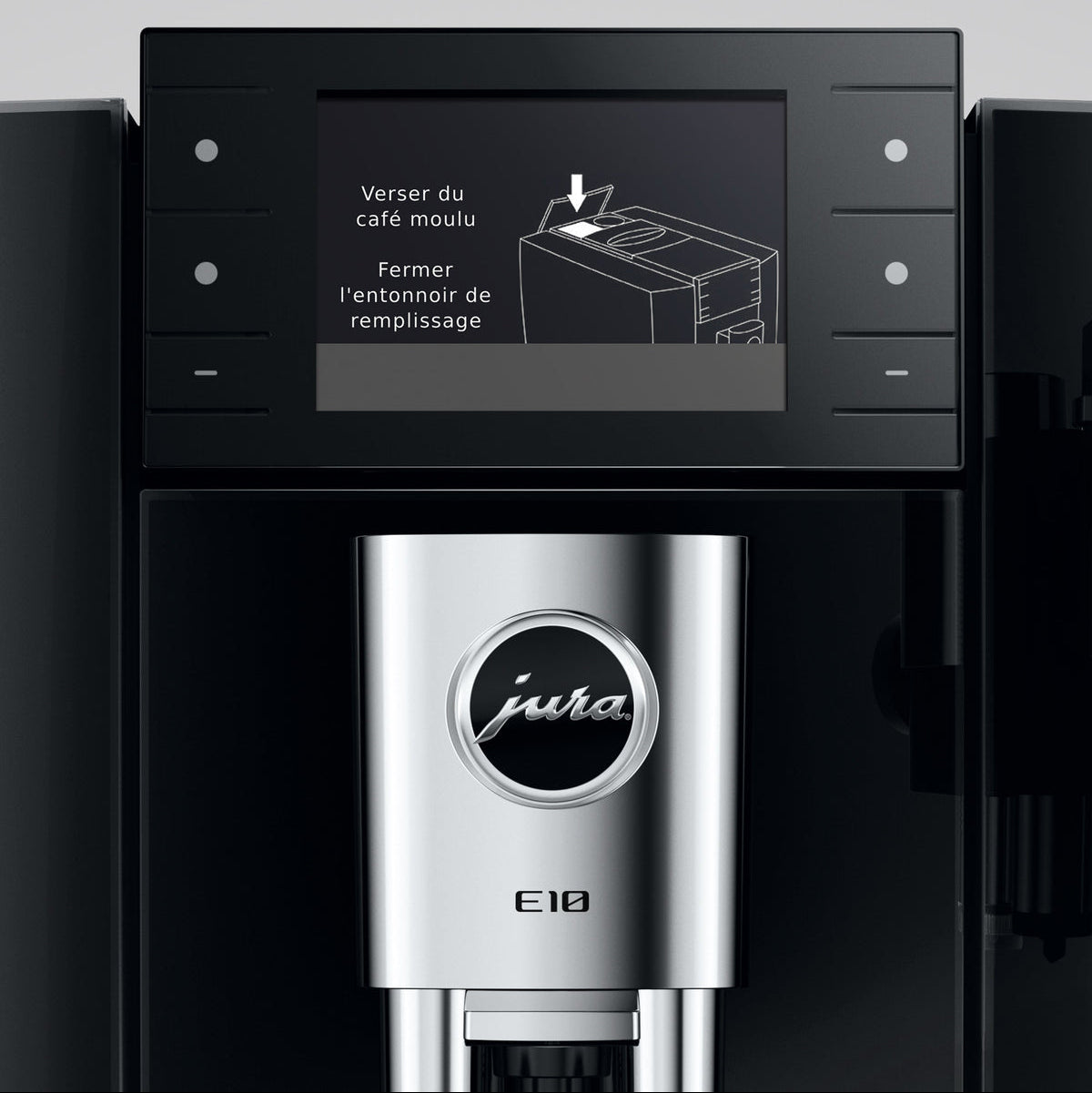 JURA E10: Automatic Coffee Machine, Cold Brew, Light Brew, Sweet Foam, 36 Specialties
