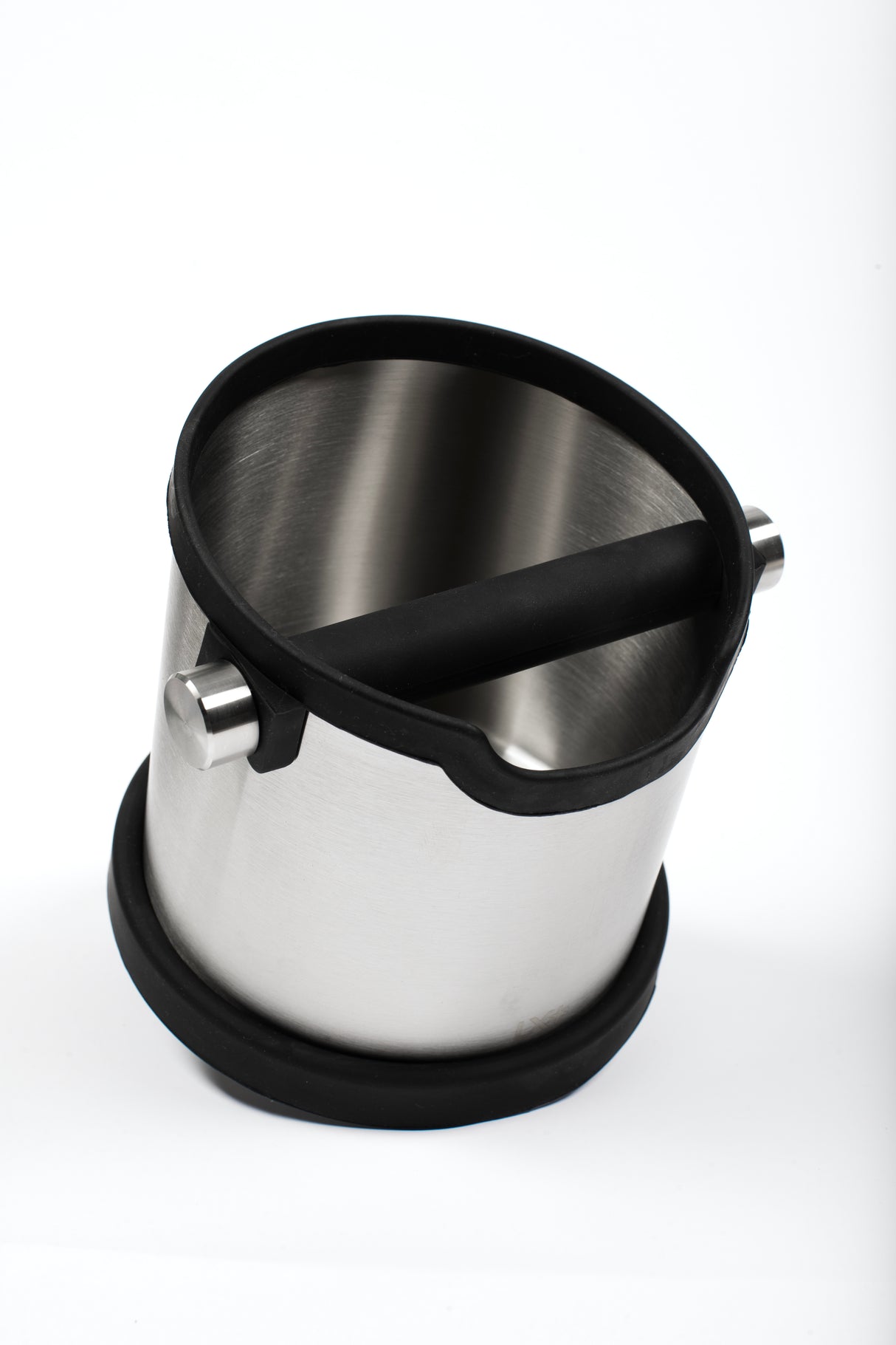 LX Knockbox Commercial - Boite de cognage pour espresso avec barre de frappe amovible et antidérapante