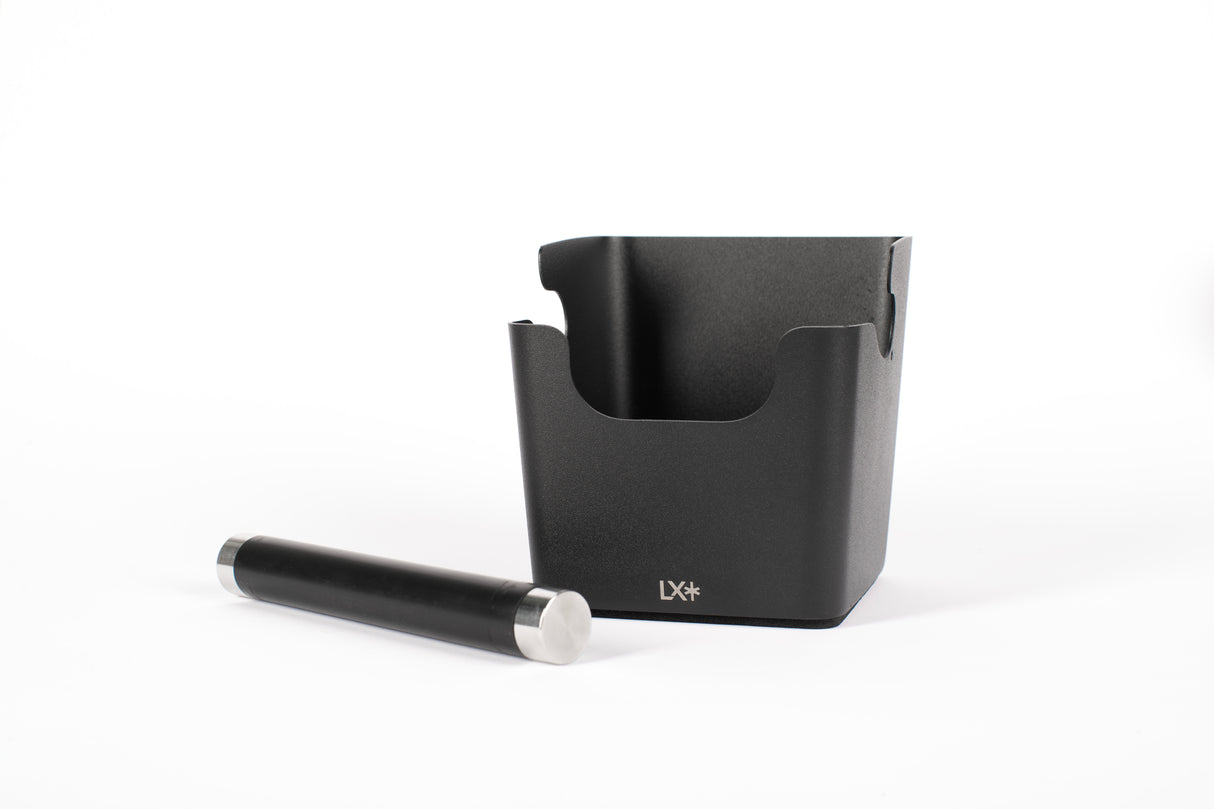 LX - Knockcube - Cube de cognage pour espresso avec barre de frappe amovible et antidérapante