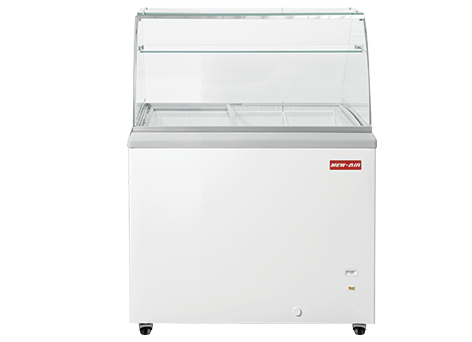 New Air - Présentoir à crème glacée à vitres horizontales 29"