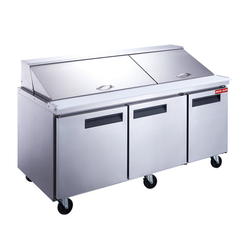 New Air - Salad Table NPT-072-MSA / 17.58 P3 (2 stainless steel doors)