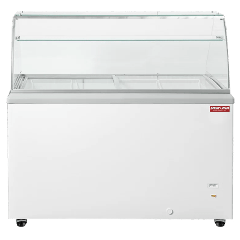 New Air - Présentoir à crème glacée à vitres horizontales 71" NIF-71-DC