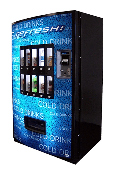 Vendo 721 V21 Distributrice à breuvages froids - Live Display- Blue Refresh - 10 Sélections