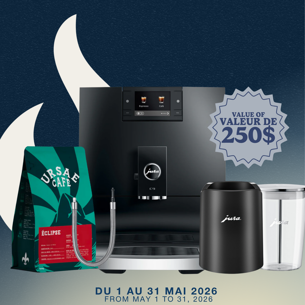 Jura - Machine à espresso automatique C9 : Cadeaux avec achat