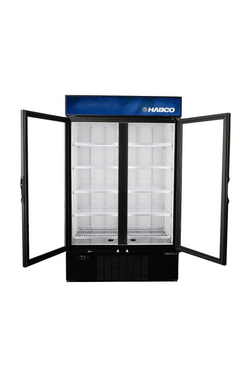 Habco - SF46HCBXM 2-Door Freezer with Glass Hinges