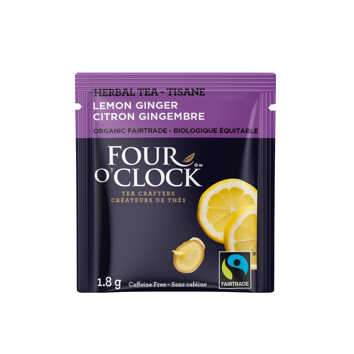 Four O'Clock - Tisane citron gingembre biologique (16 sachets)
