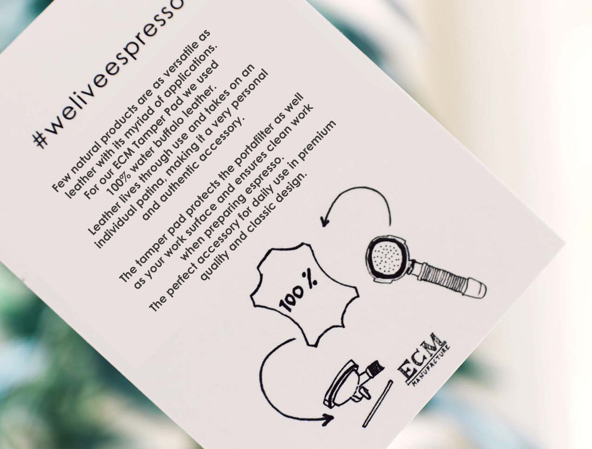 ECM - Black leather pressing mat