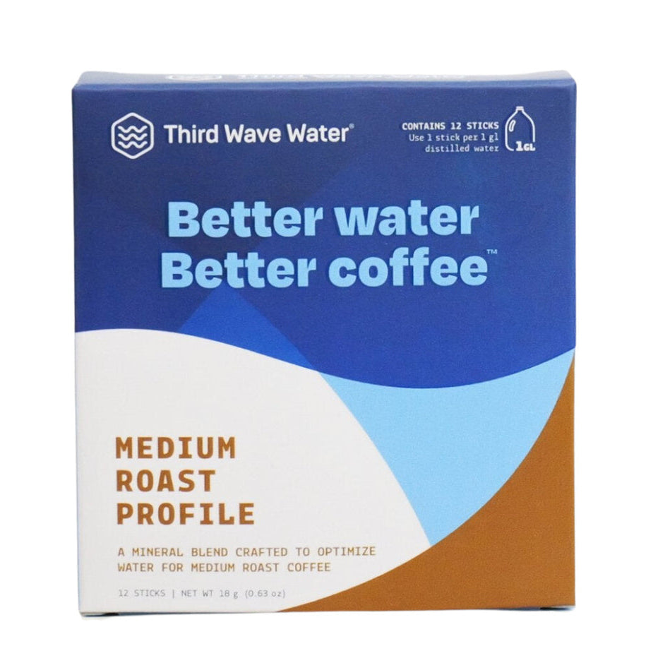 Third Wave Water : sachets minéraux profil Medium Roast, format 1 gallon, boîte de 12