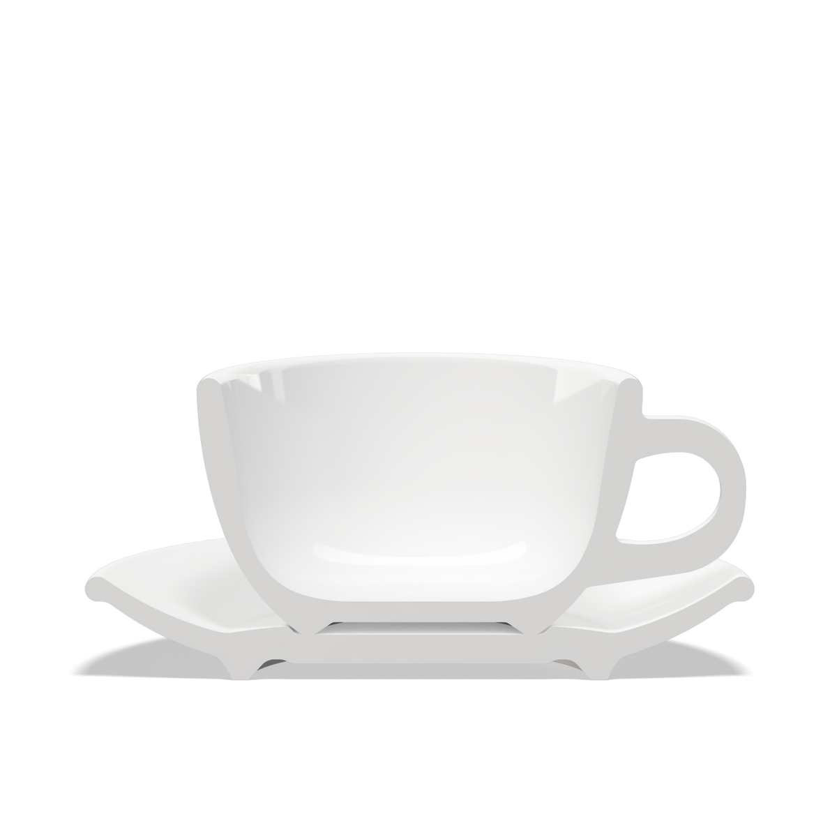 Clubhouse - Tulipano 300ml latte cup with saucer