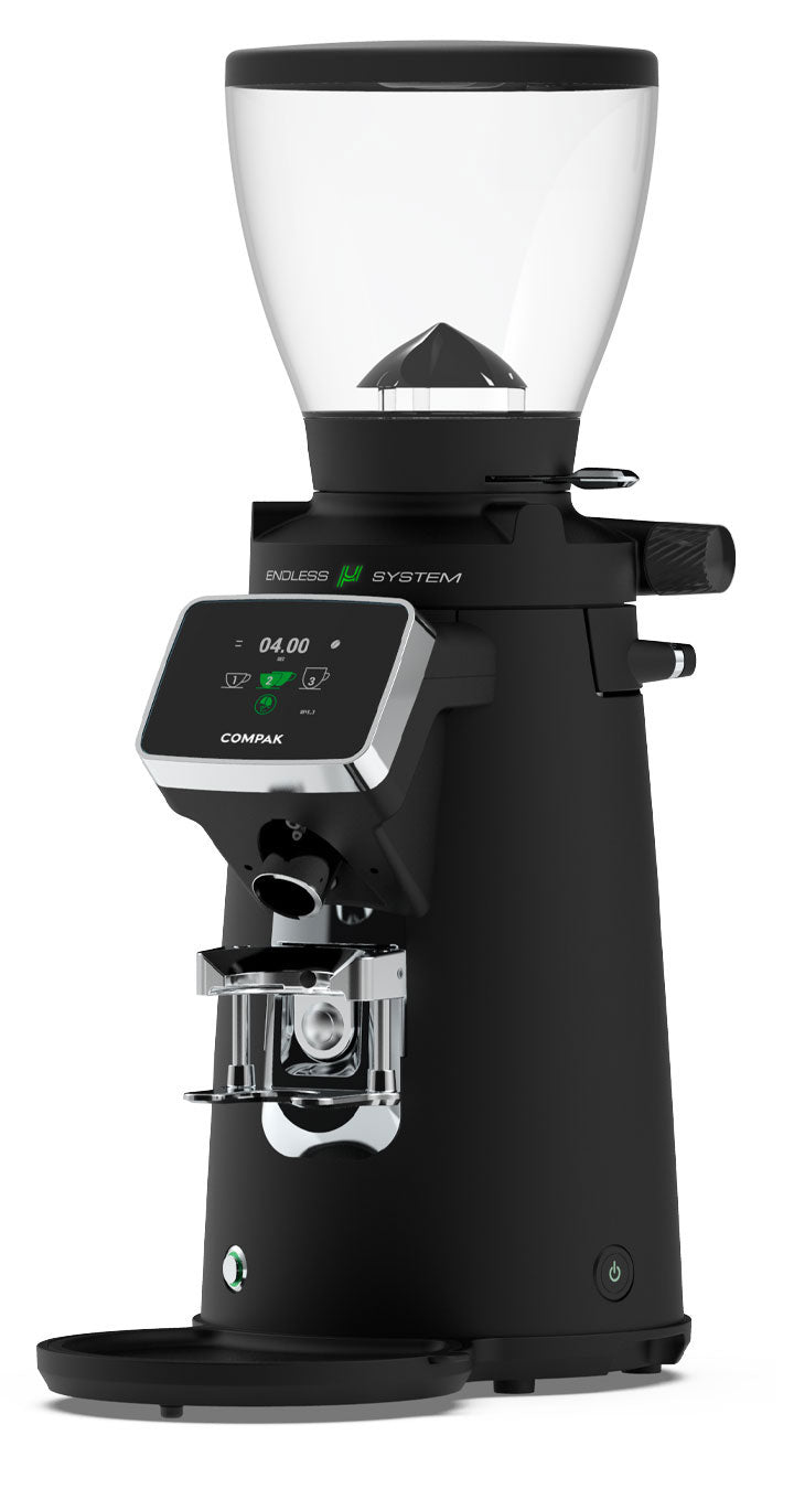 Compak F8 OD — Moulin à espresso commercial à meules 83 mm, système Endless
