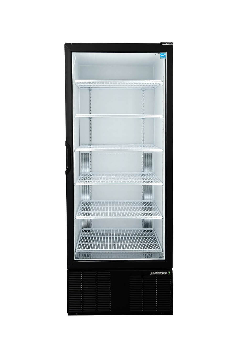 Habco - ESM28HCTD Black Single High Glass Door Refrigerator