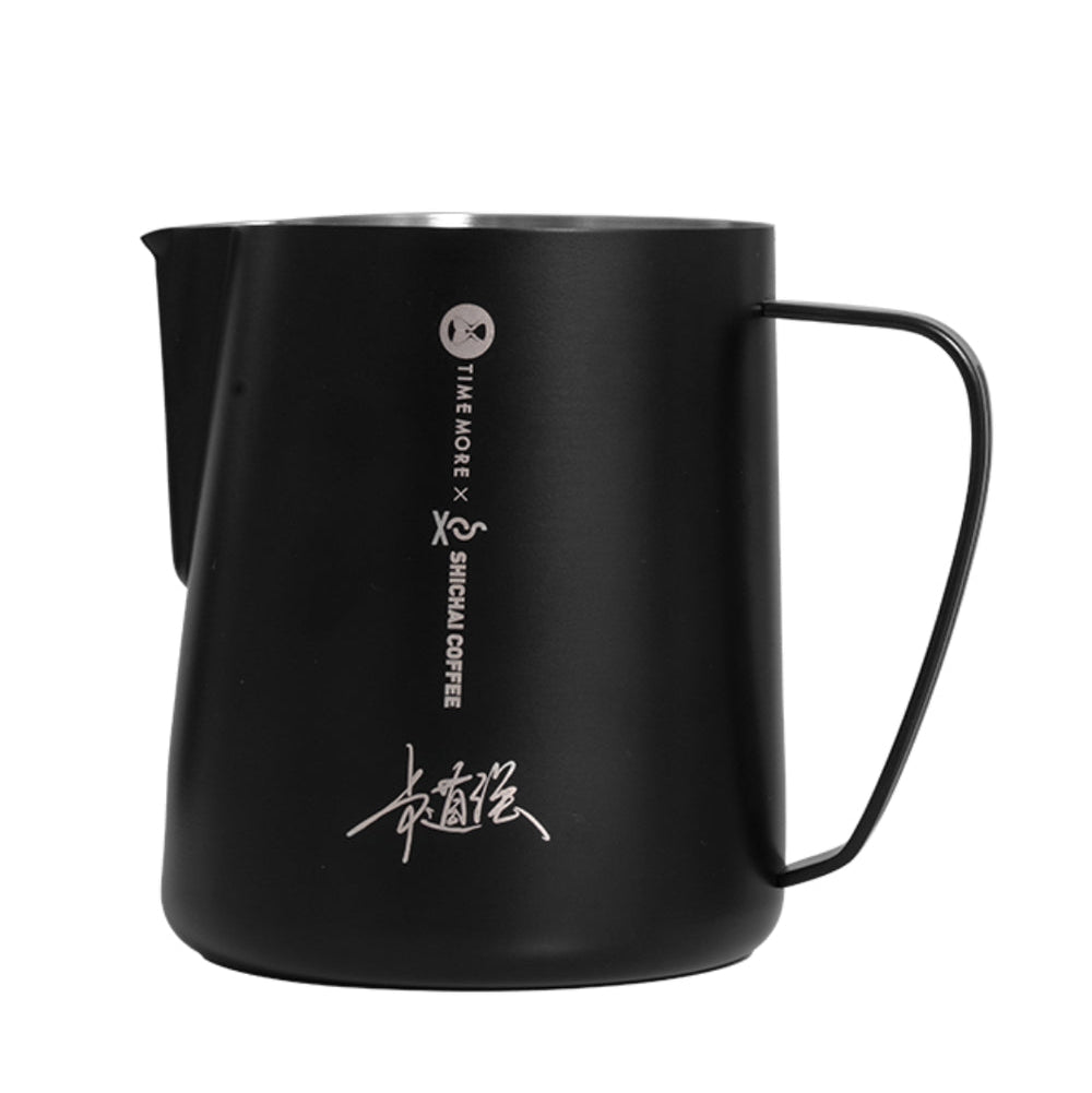 Timemore Rosetta — 700 mL Milk Pitcher, Tapered Spout, Laser Fill-Line Indicator
