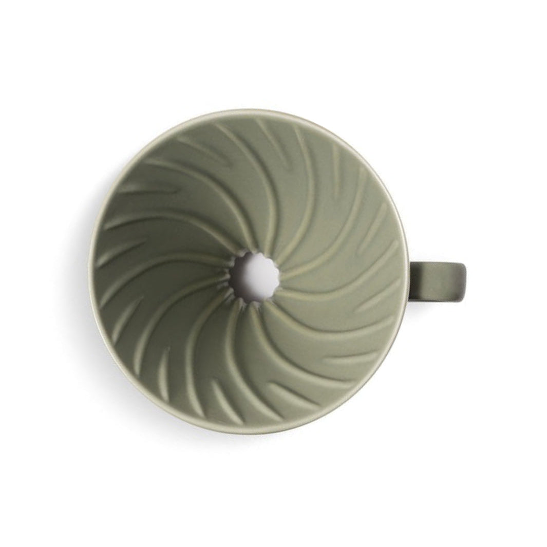 Hario V60-02: Ceramic Pour-Over Coffee Dripper, 60° Cone, 1-4 Cups