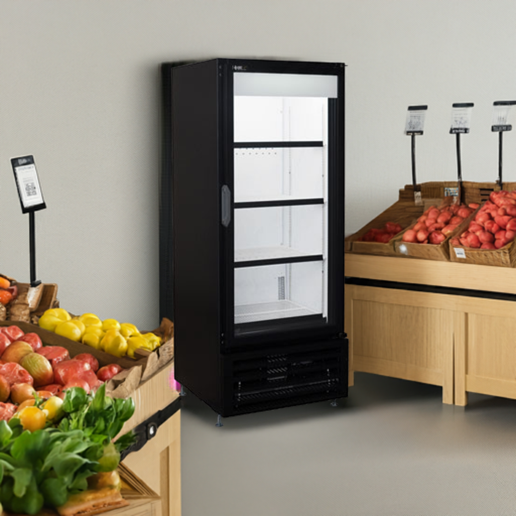 QBD - Réfrigérateur CD12-HC 1 porte vitrée 24.8Lx24.5Px62H