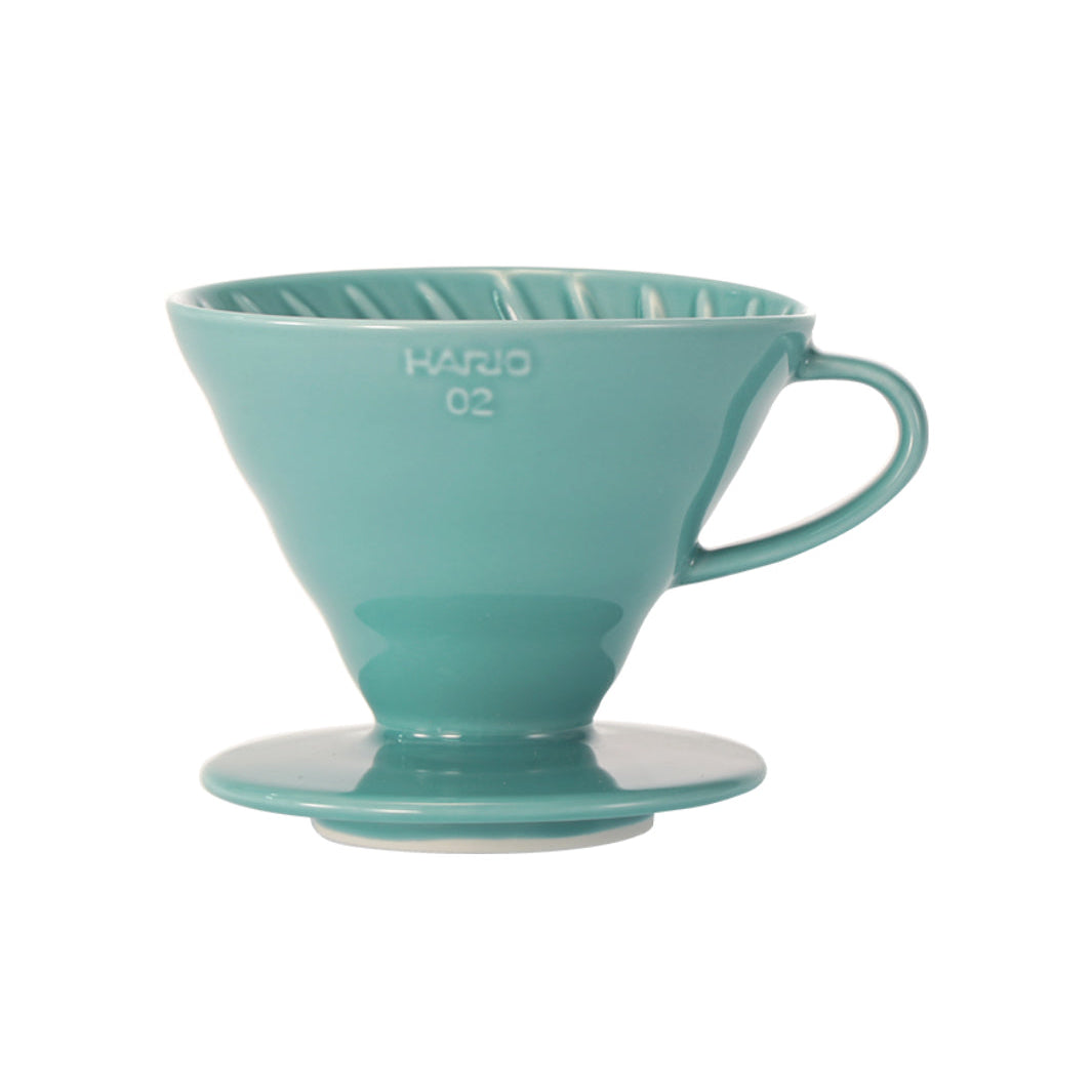 Hario V60-02: Ceramic Pour-Over Coffee Dripper, 60° Cone, 1-4 Cups
